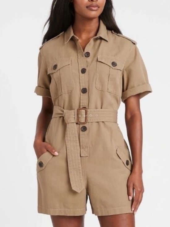 Banana Republic Pants - Archive Reissue Heritage Safari Belted Romper by Banana Republic 8